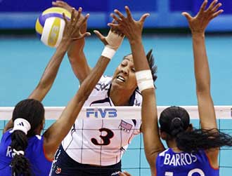 USA women's outside hitter