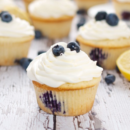 lemon blueberry cupcake